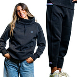 Black Sweatshirt W + Black Pant W